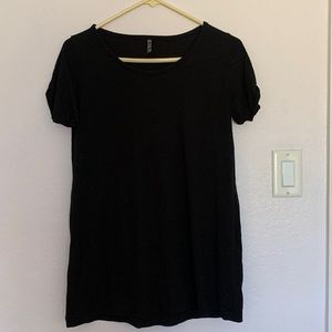 black t shirt dress